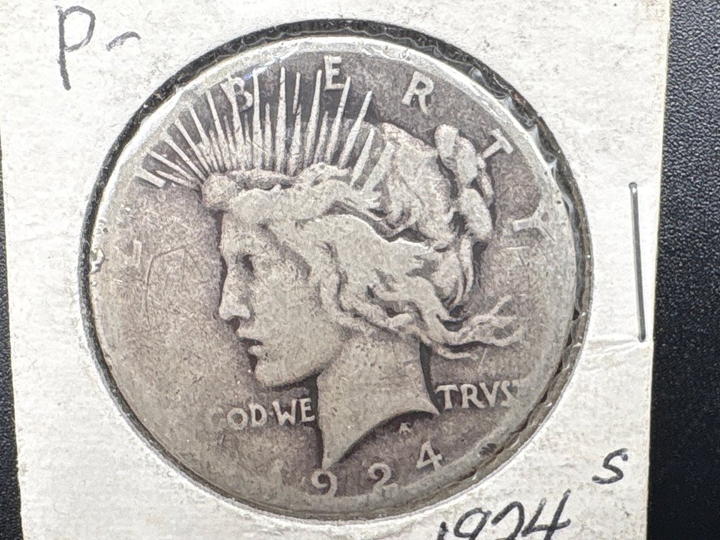 1924 Silver  Peace Dollar