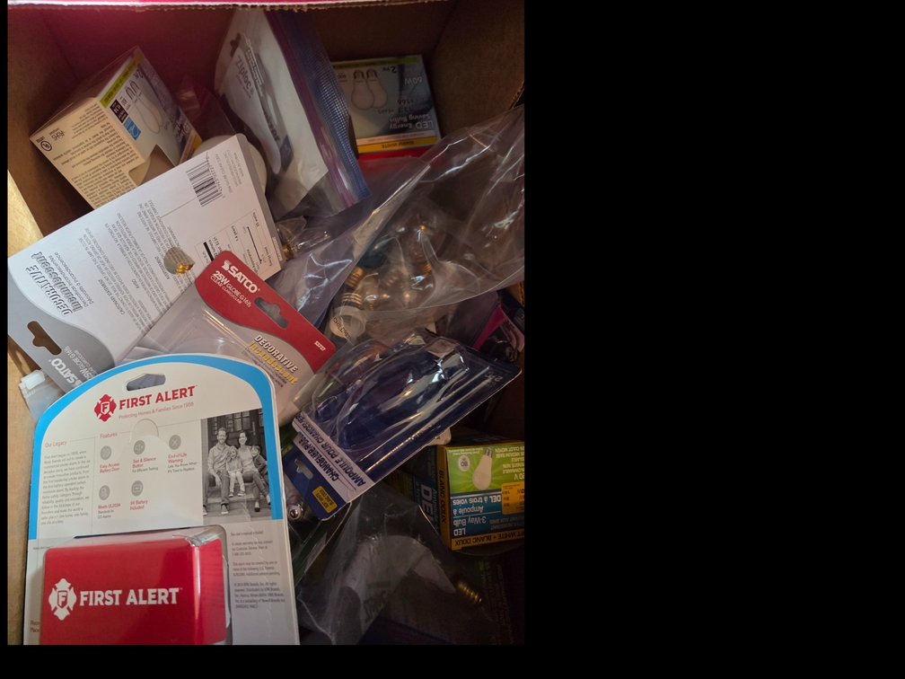 Lot of Various  Light Bulbs and Batteries