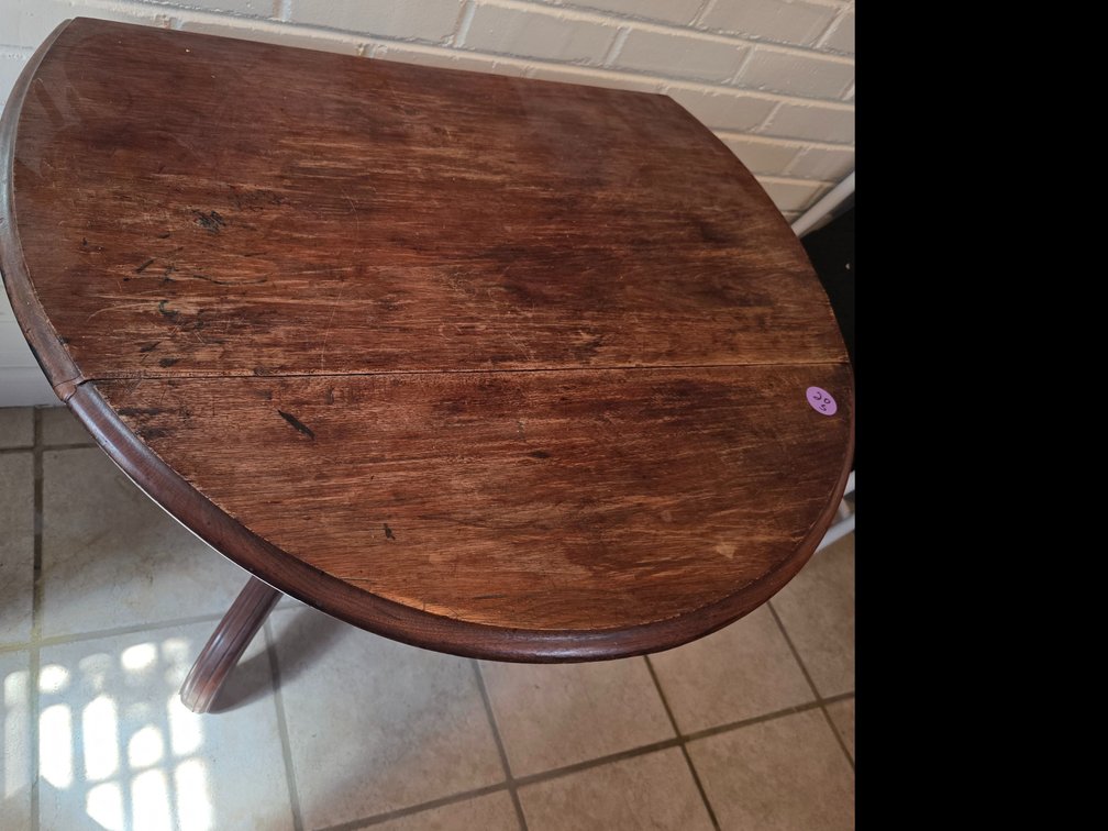 Pedestal  Drop Leaf Table