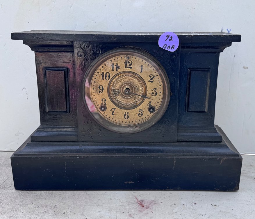 Victorian Mantel Pillar Clock ANSONIA Rare