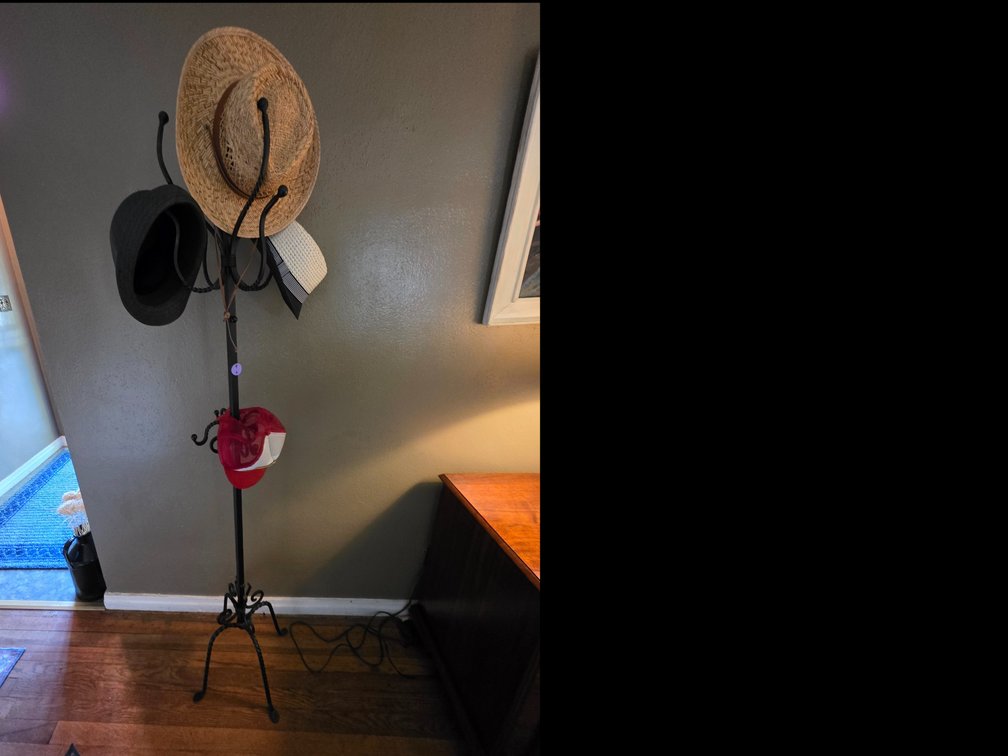 Wrought Iron Coat / Hat Rack