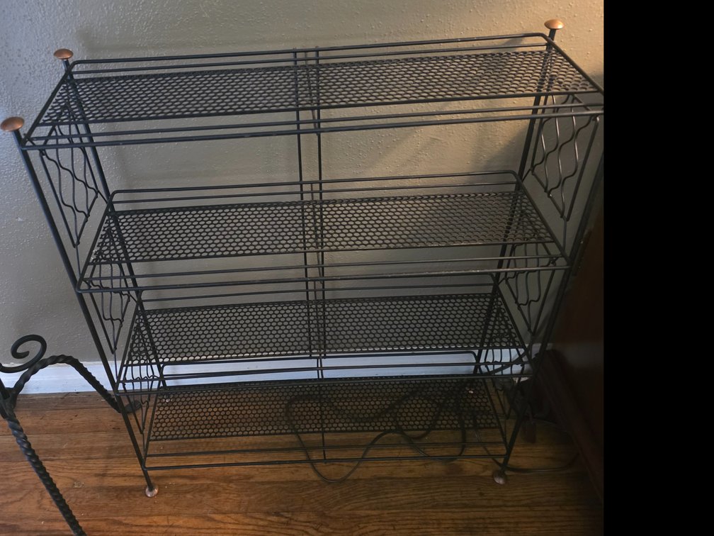 Black Wire BookShelf / Plant Stand