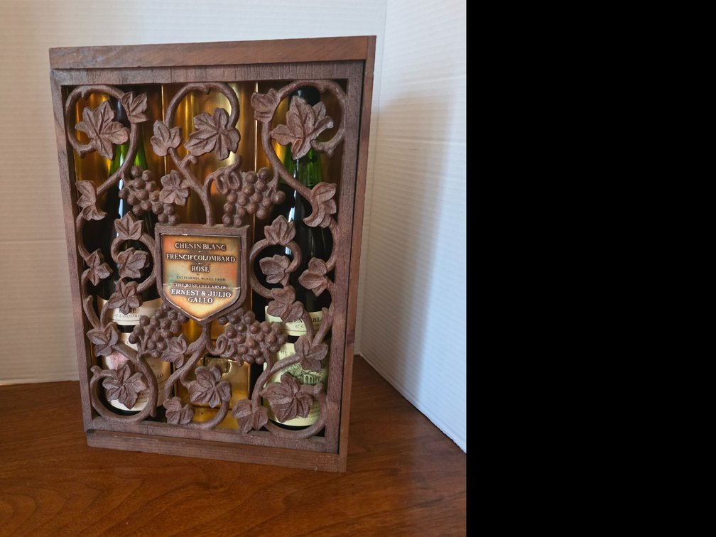 Ernest & Julio Gallo Vintage Vine Rosé Wine Box Crate Display 14.5" x 10" x 4"