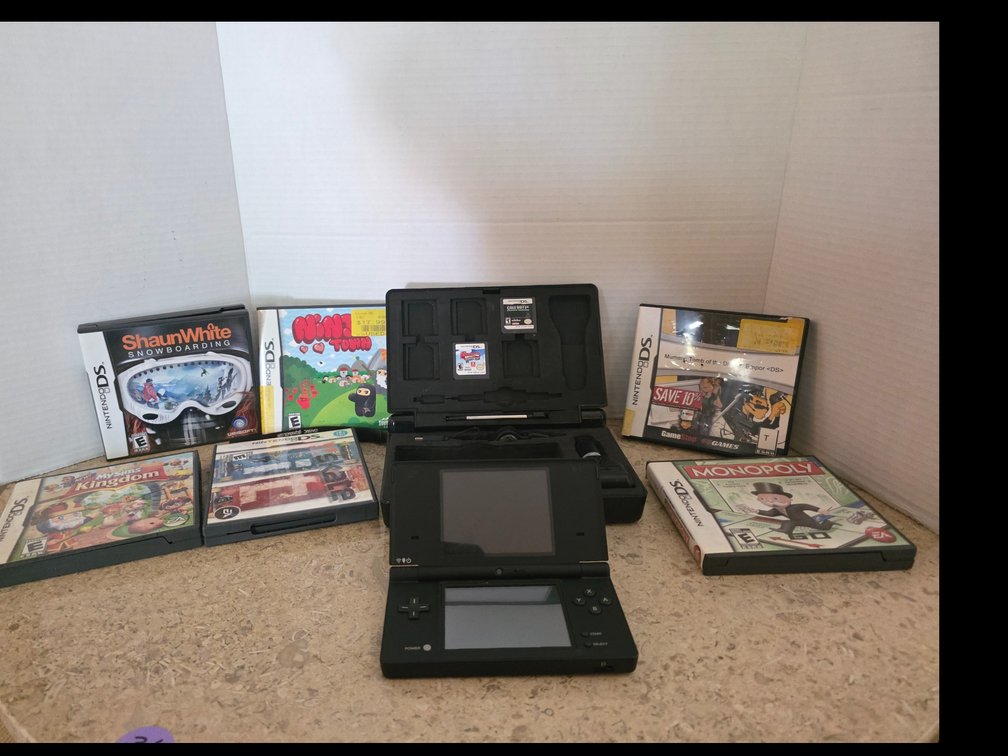 Nintendo 2DS Handheld Console System, Case and 8 Games