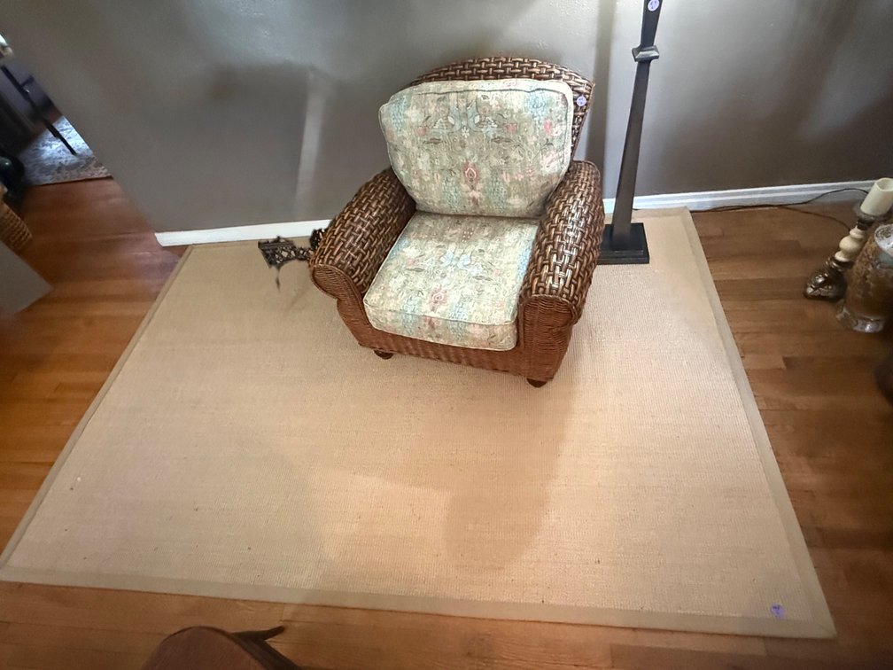 Room size beige Loop Pile style with liner