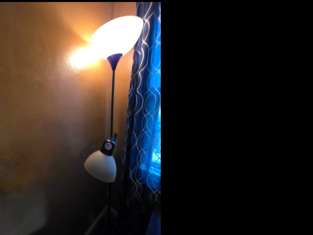 Metal Floor lamp with a reading Light