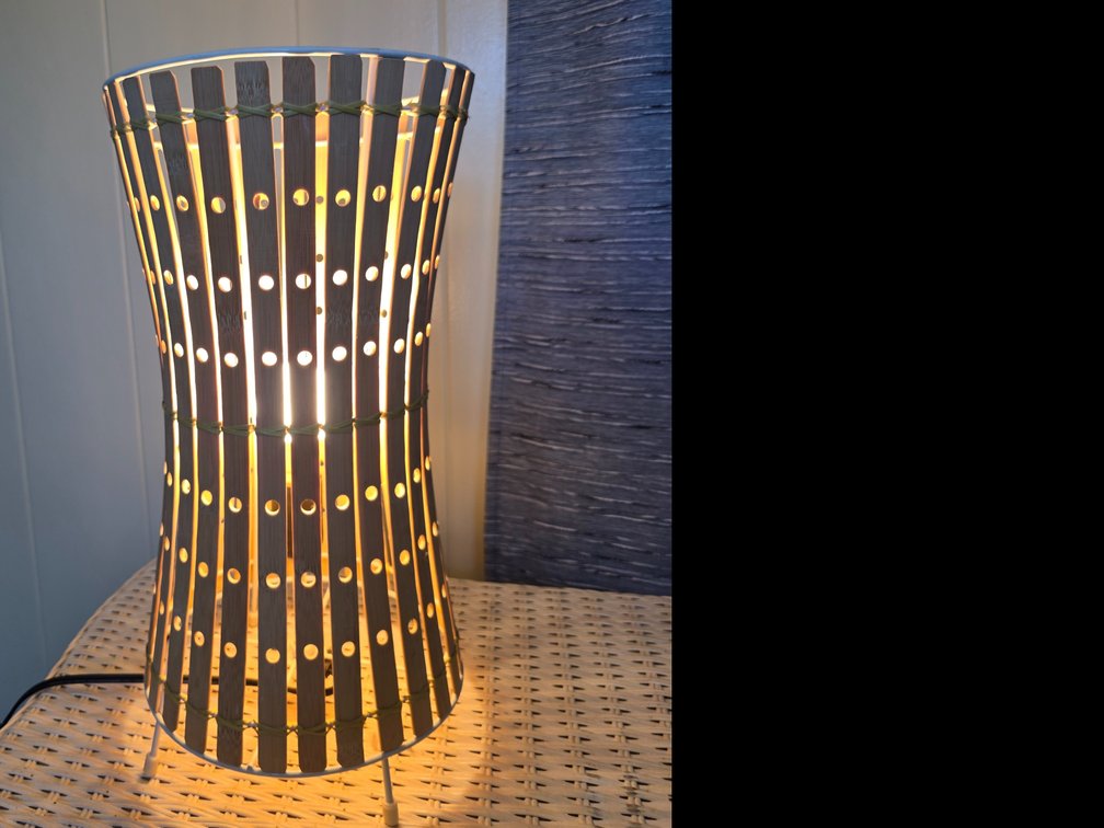 Bamboo Table Top Lamp