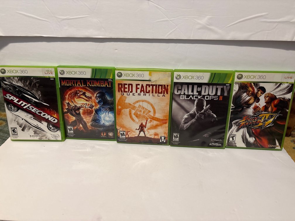 COD Black Ops II, Mortal Kombat, Street Fighter IV, Split/Second, Red Faction