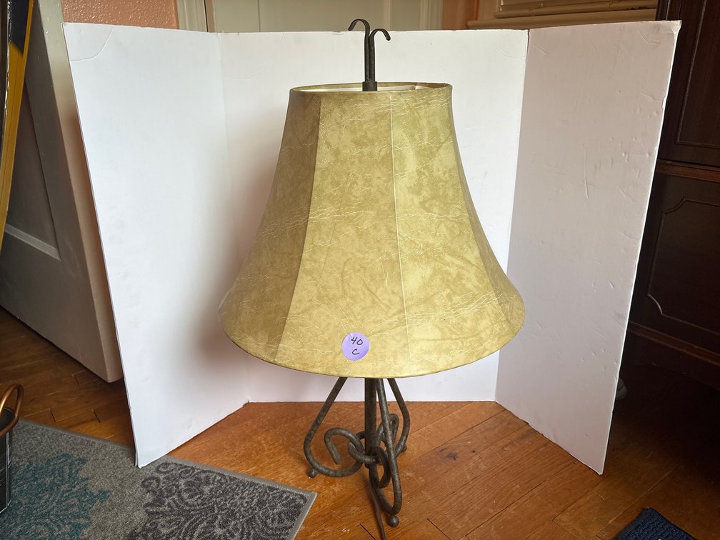 Metal Table Lamp with Shade