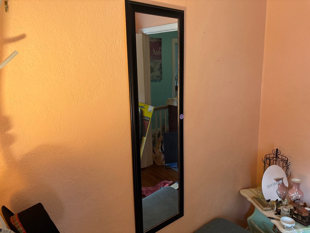 Black Framed Wall Mirror