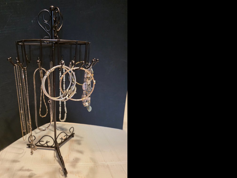 Jewelry  Tree with costume  Bracelets and Necklaces