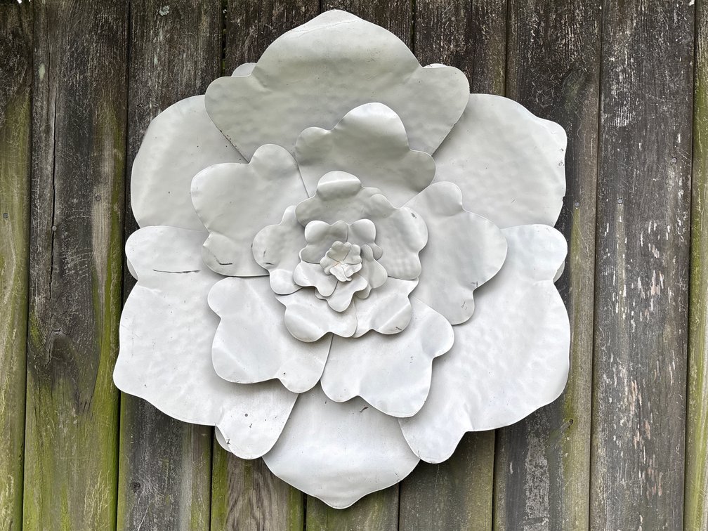 Outdoor Metal Decor-flowers, butterfly, crosses