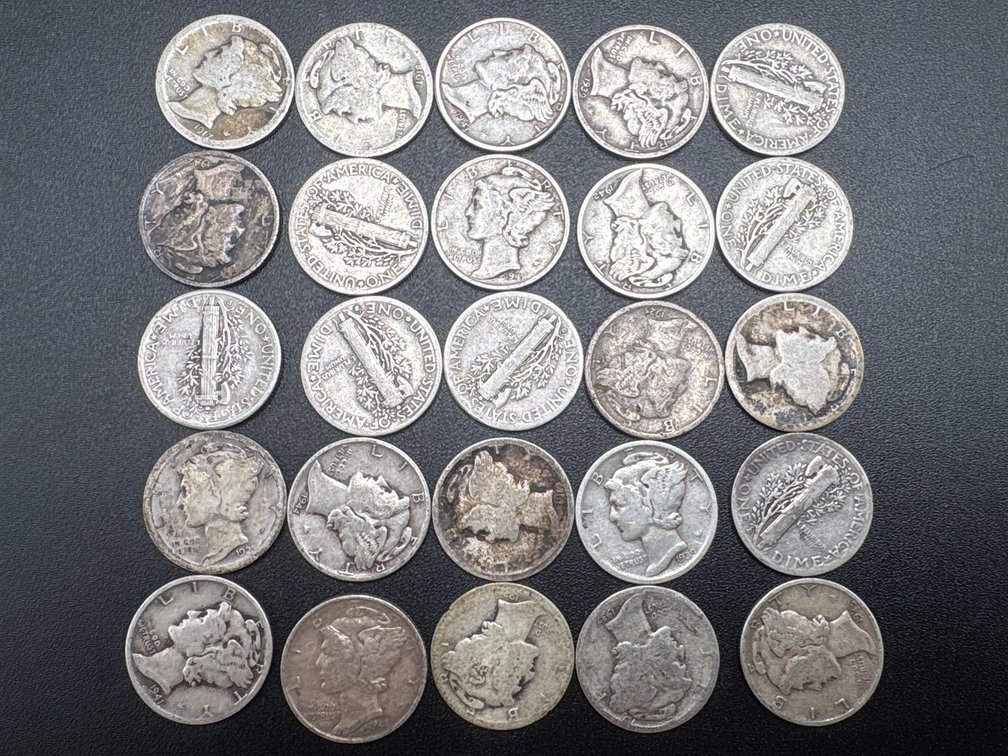 Silver Dimes (x25)