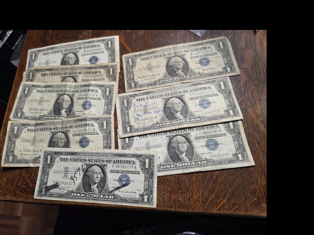 Blue Seal $1.00 Bills,