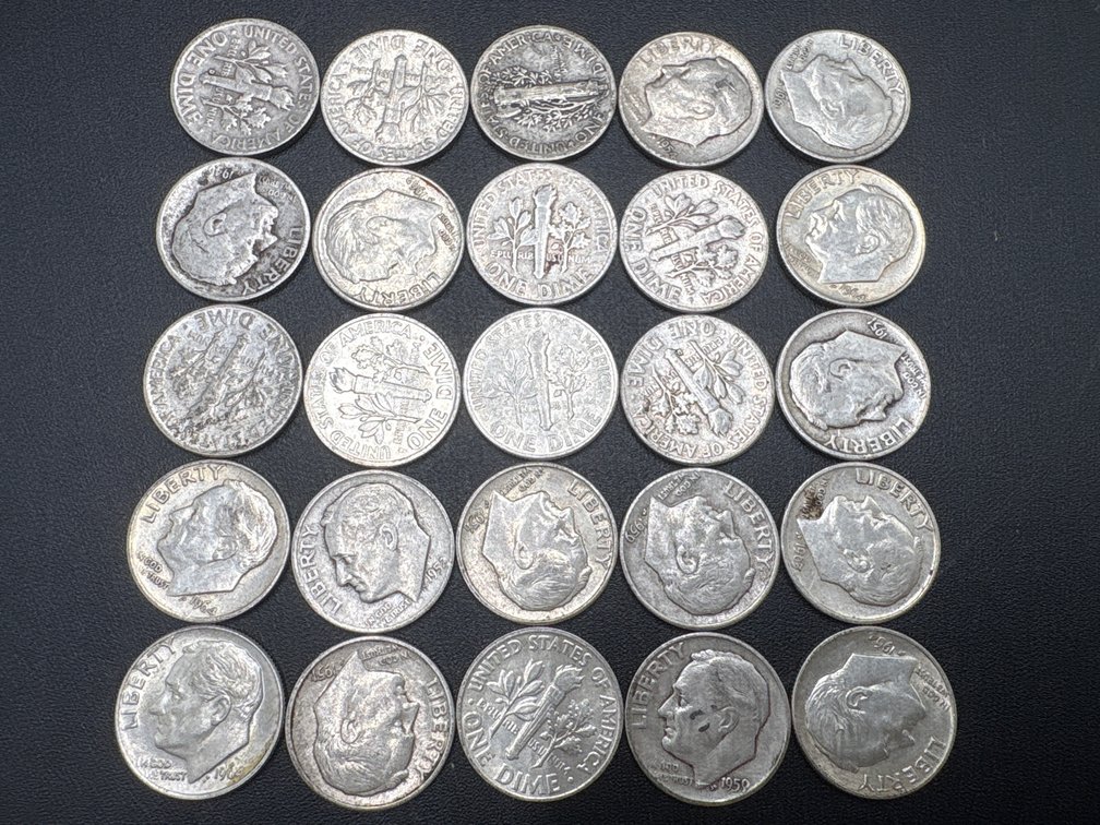 Silver Dimes (x25)