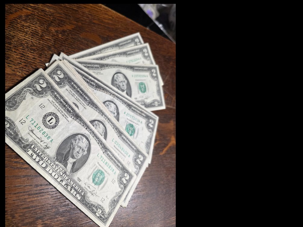 1976, 1995 $2.00 Bills
