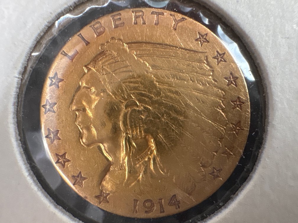 1914 Gold Indian Head  $2.50