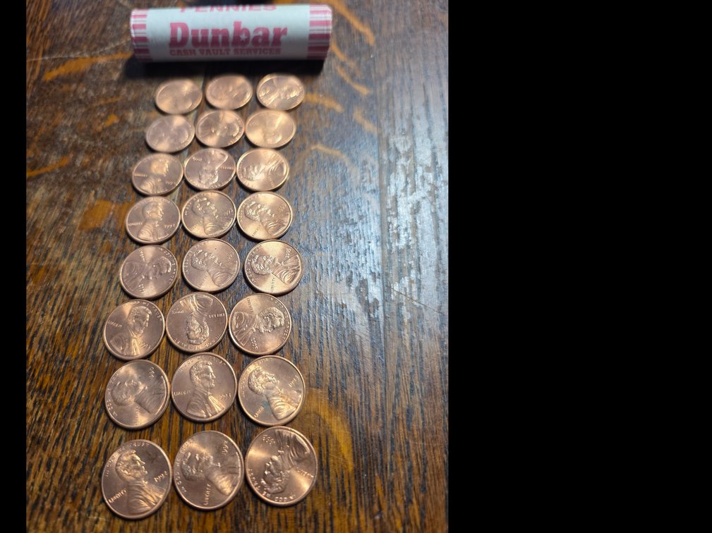 Uncirculated  Bank  Lincoln  Pennies,  loose Uncirculated