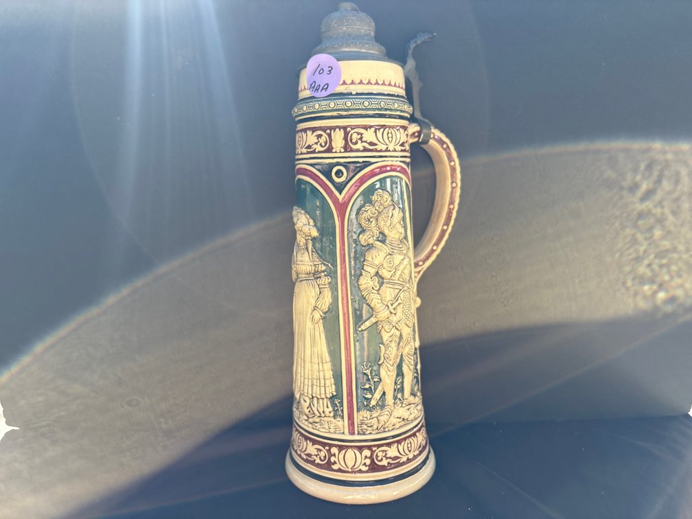 German Lidded Stein