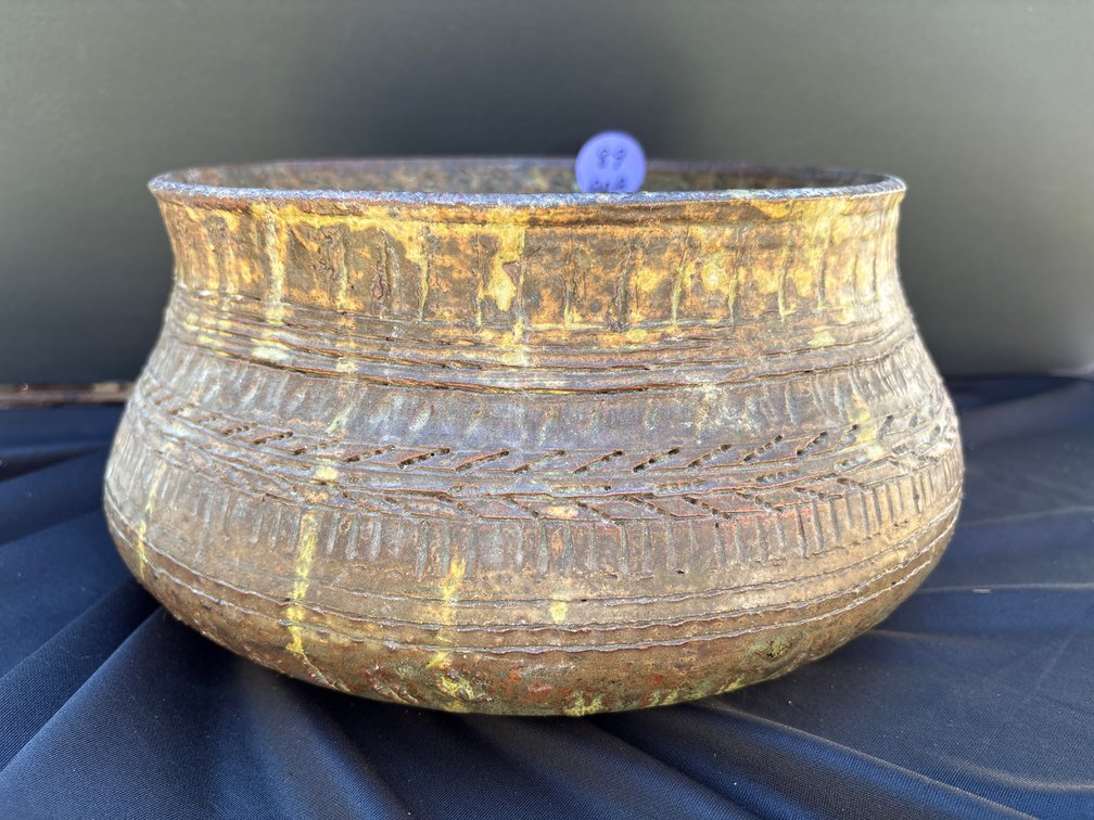 Textured Earthenware Cachepot.