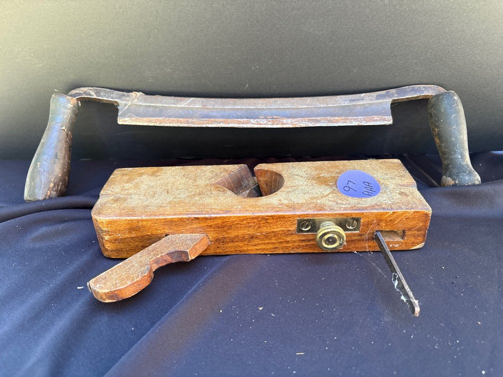 Wooden Plane and Drawknife