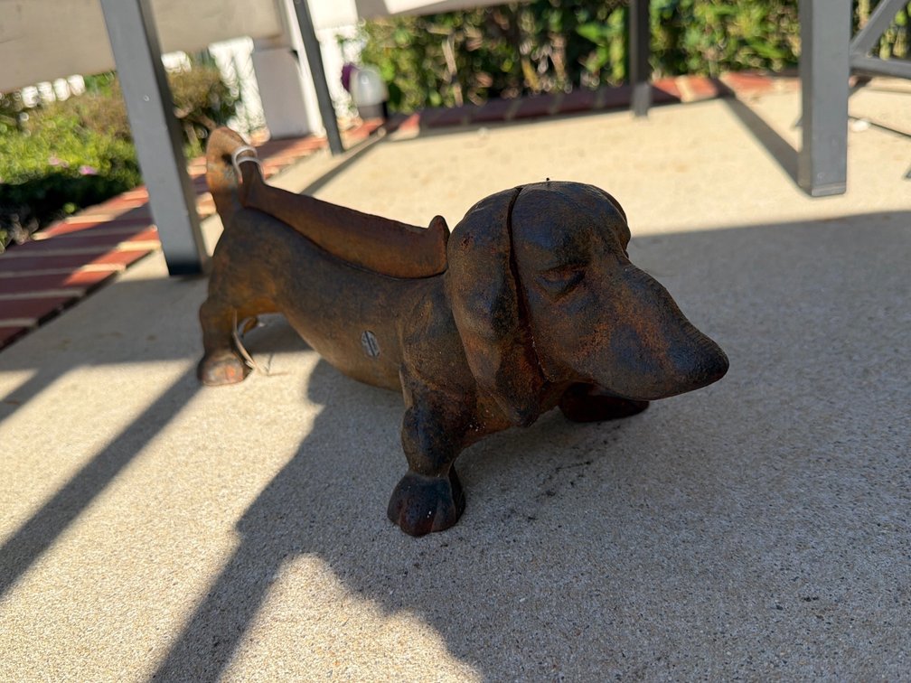 Vintage Cast Iron Dachshund Boot Scraper