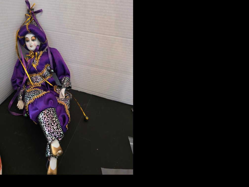 Clown Doll Broadwag Collection Porcelain Face and Extremities