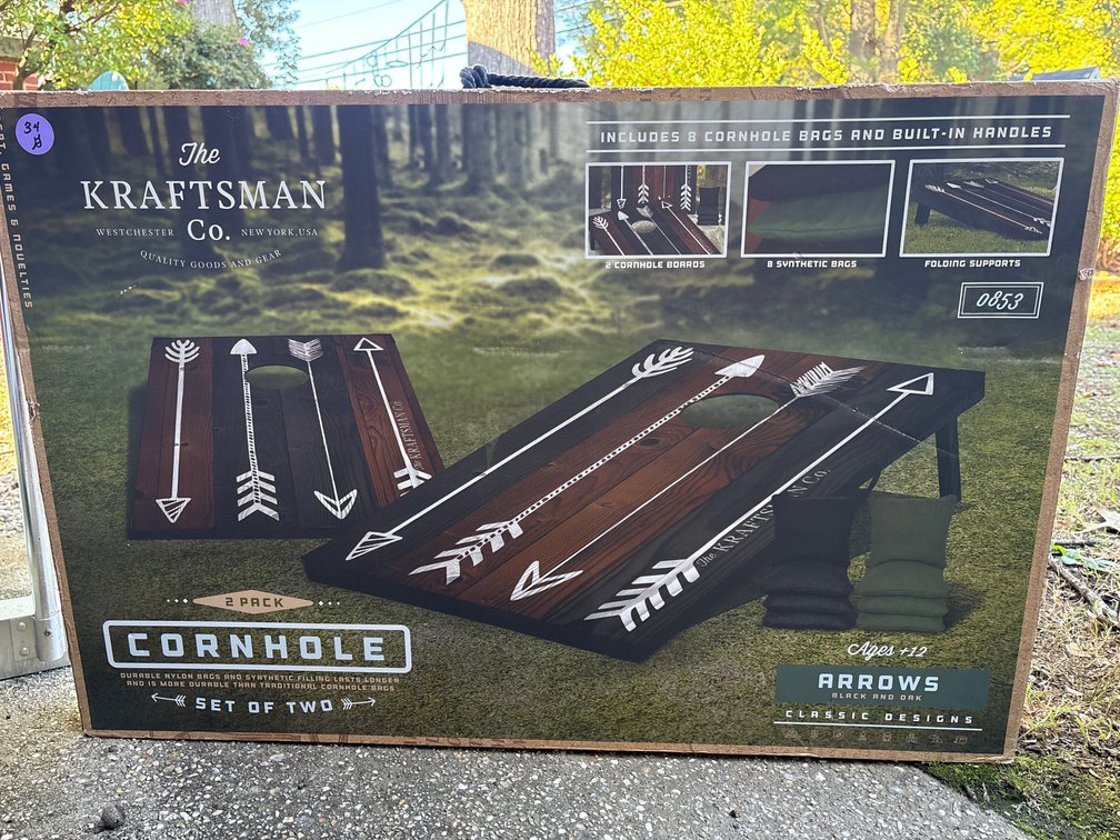Cornhole Boards & Beanbag Toss-Tic Tac Toe