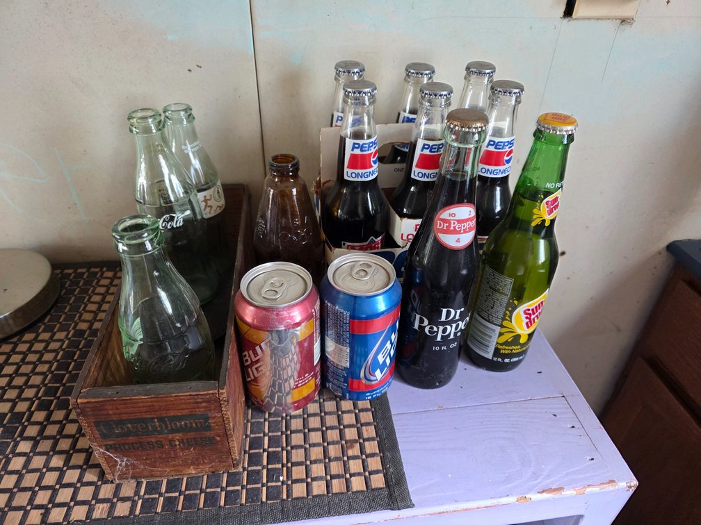 Vintage  Pepsi and Coca-Cola  Bottles