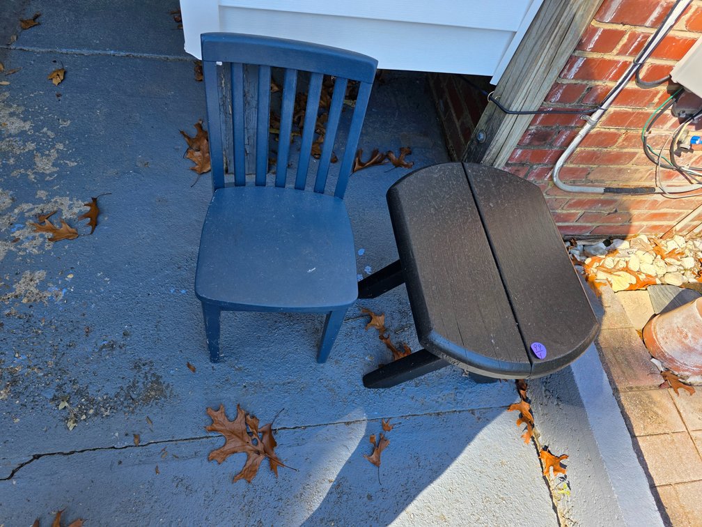 Wood Childs  chair,  Wood Table