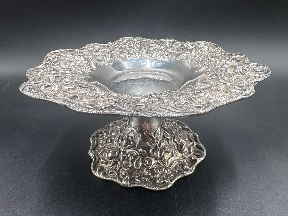 10.93 Troy Ounces Sterling Silver Compote Dish Footed Bowl