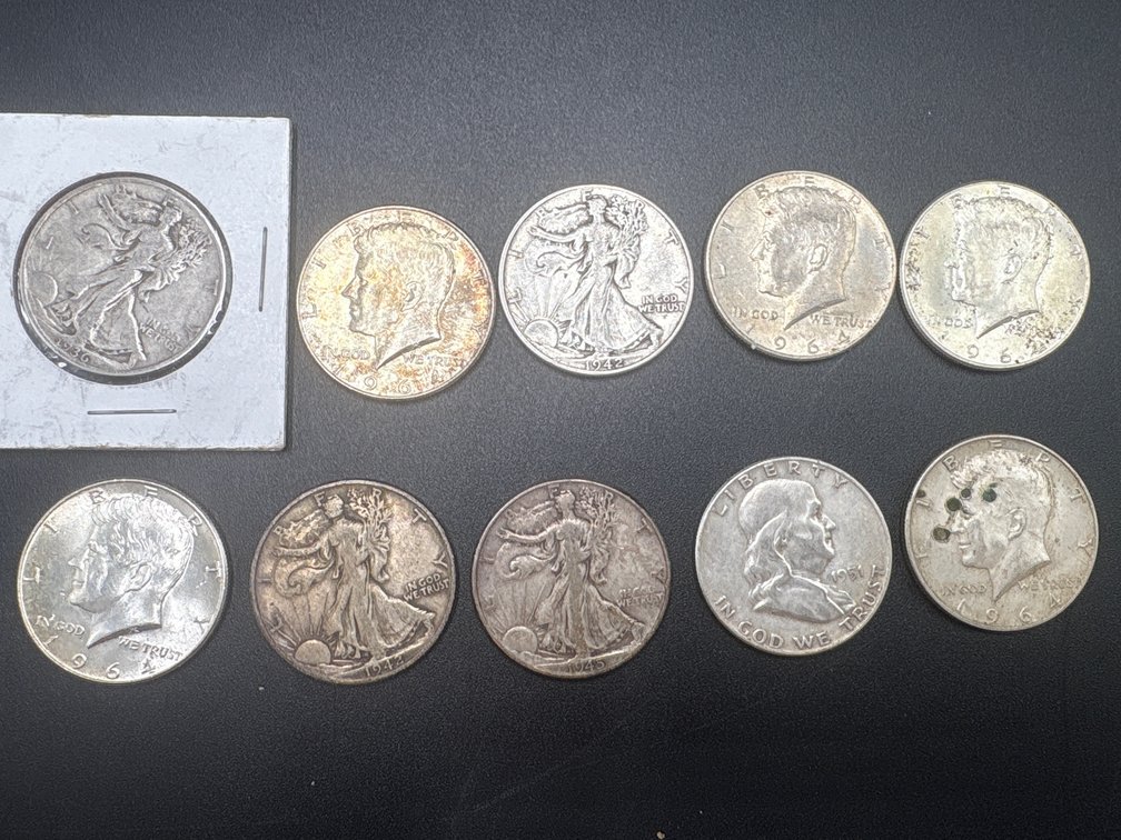 Silver Half Dollars (x10)