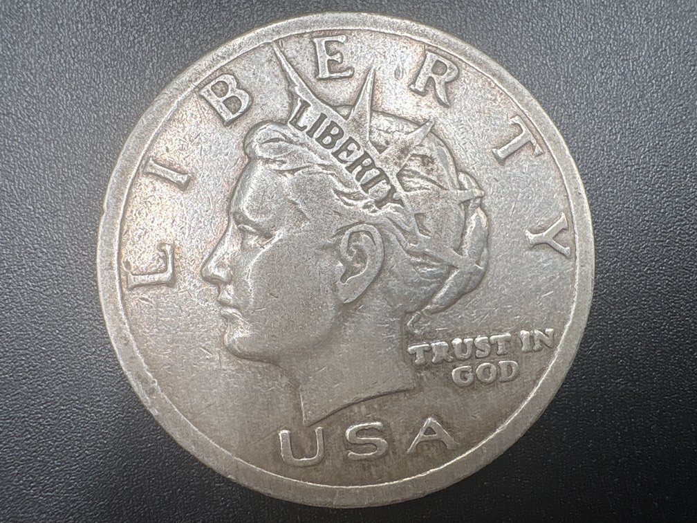 1 Ounce Silver Liberty Dollar $10