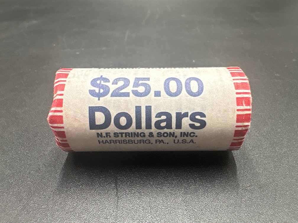 Uncirculated Bank Rolled Thomas Jefferson Dollars (x25)