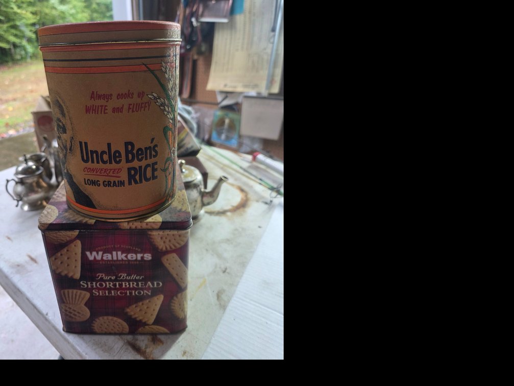 Vintage  Advertising tins  Uncle Ben's Rice  :  Walkers