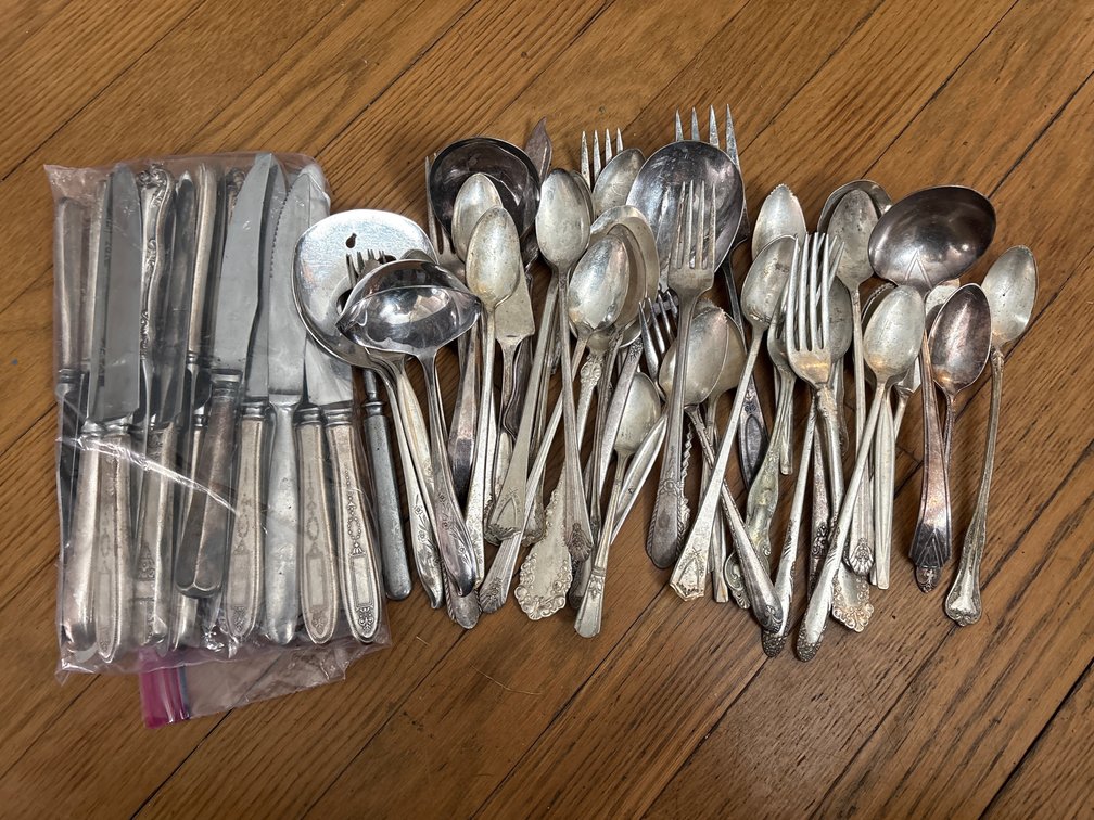 Silver-plated and Stainless Steel Flatware