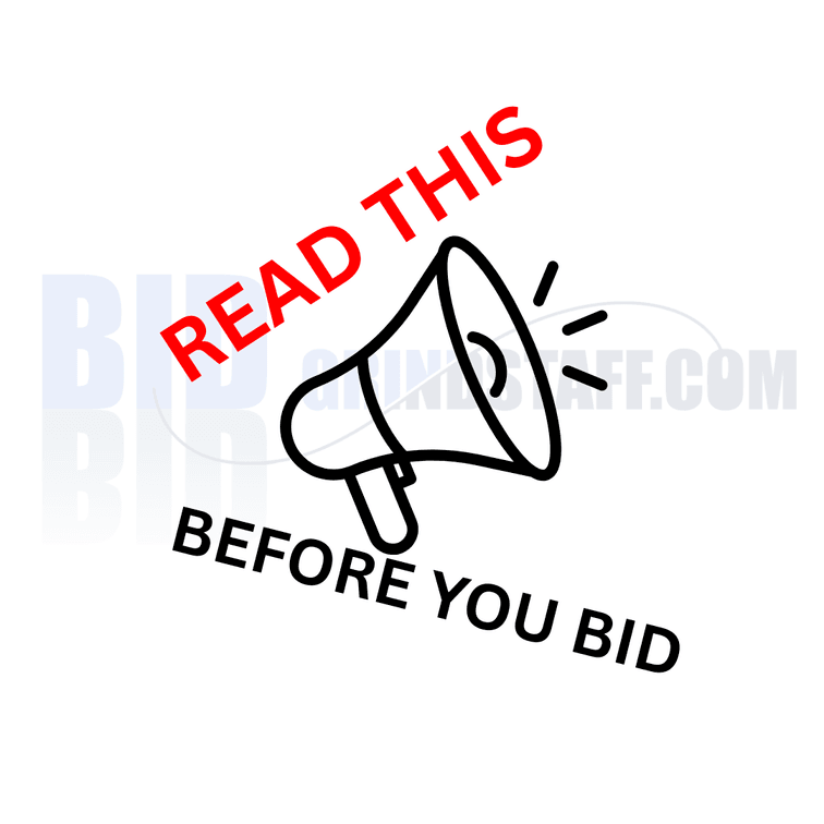 INFO - Do Not Bid On This LOT