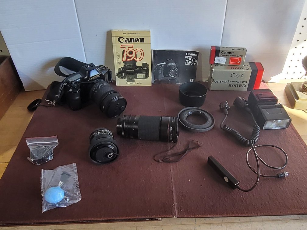 Cannon T90 Analogand  and I era with Lenses and Accessories 