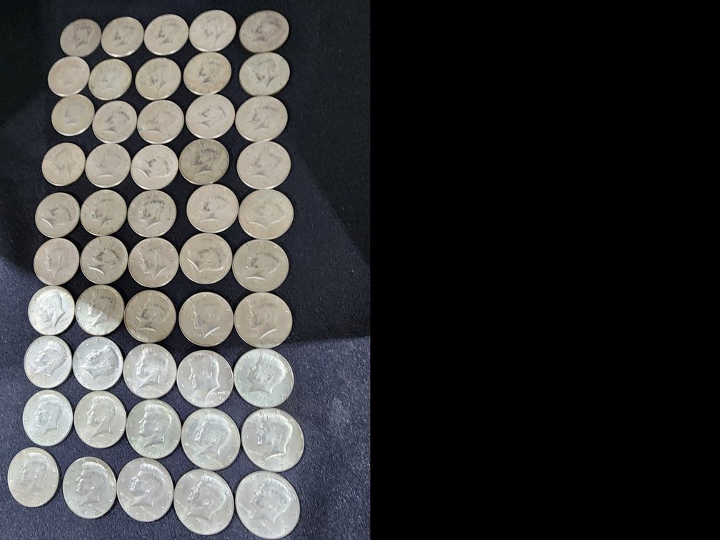 Silver Clad 40% Silver Half Dollars 1965- 1969 (50)