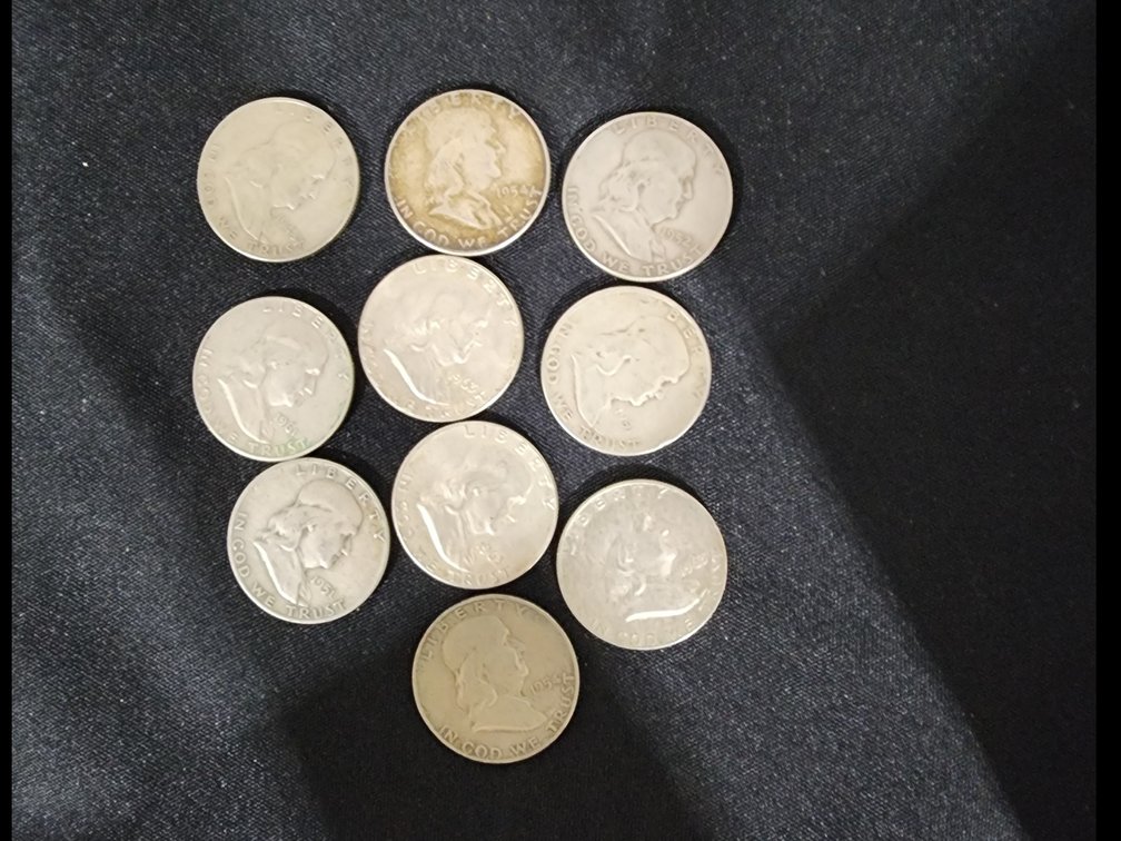 Franklin Silver Half Dollars 