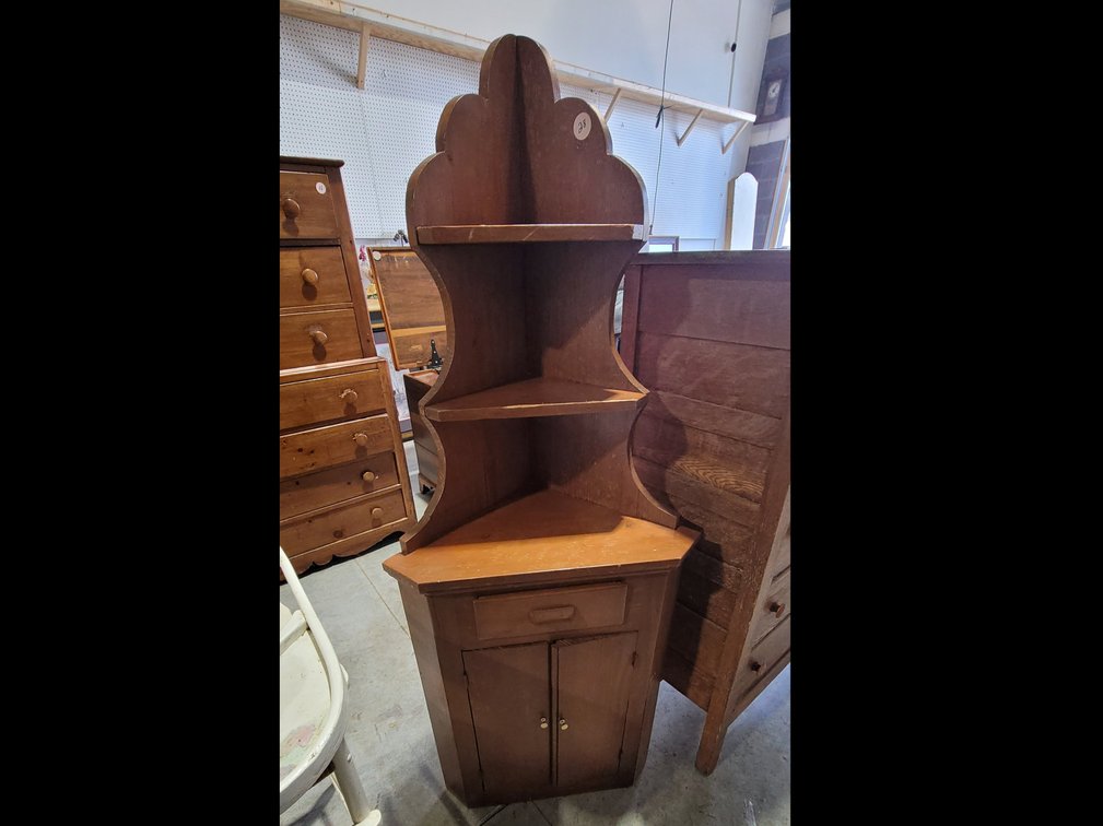 Wooden Corner Curio