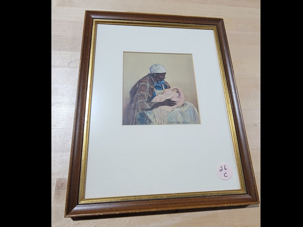 Framed Print of "The Nanny" by Elizabeth O'Neil Verner 