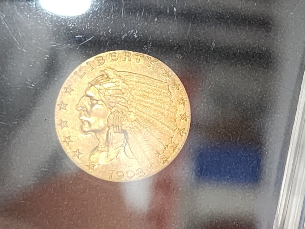 1908 2 1/2 Dollar  Gold Piece