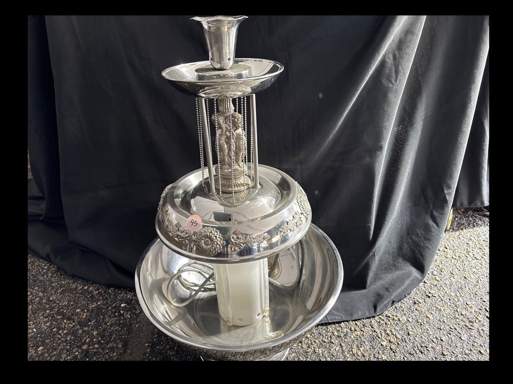 Silver Champagne Fountain