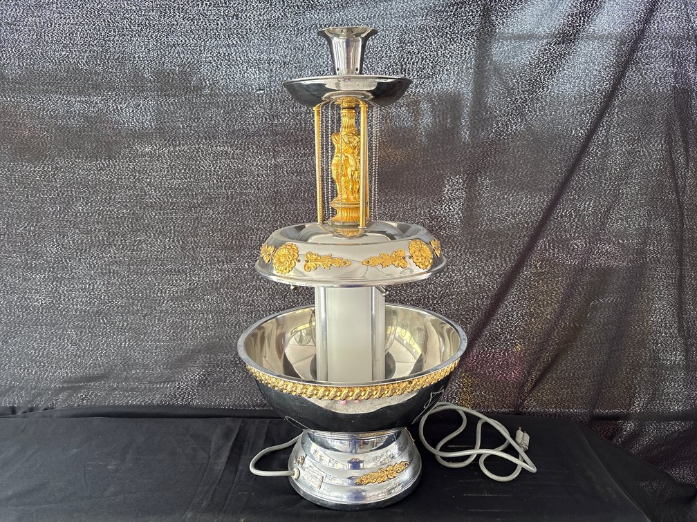 Silver and Gold Champagne Fountain