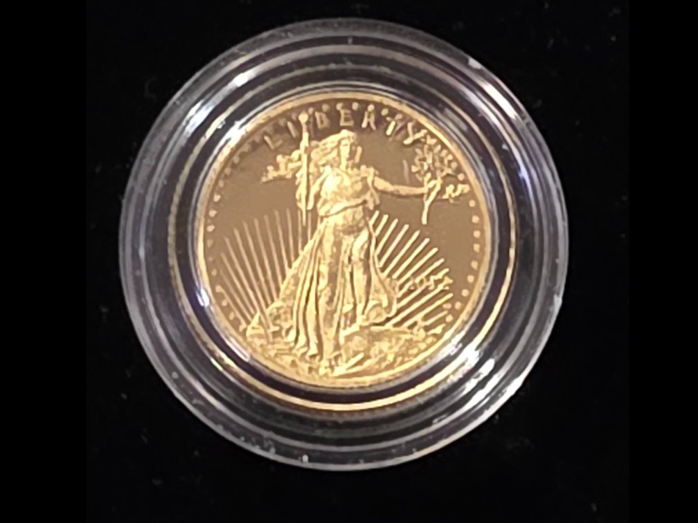 1/10 Ounce  Gold  Liberty Uncirculated $5.00 Coin
