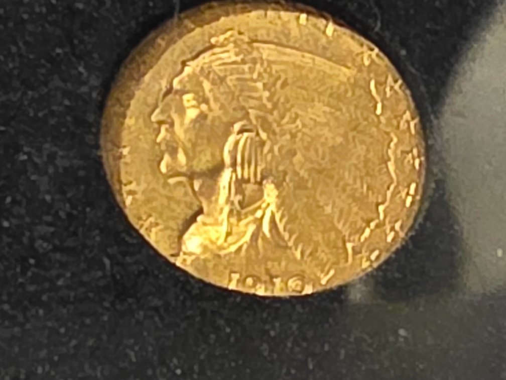 1910 Indian Head 2 1/2 Dollar Gold Coin