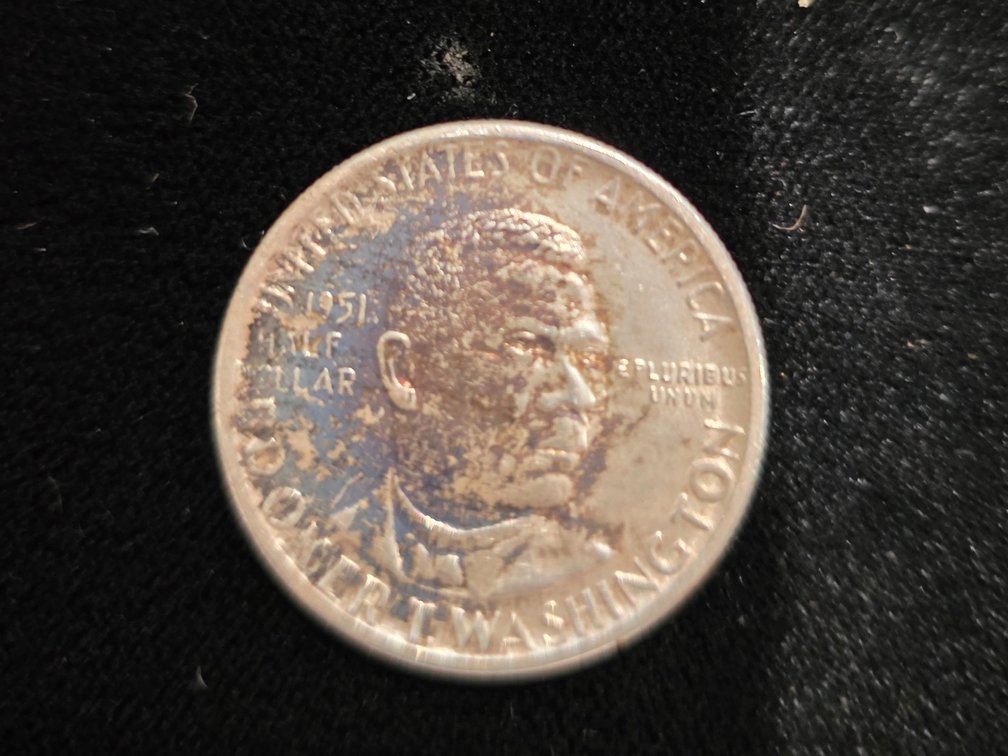 1951 Silver Booker T. Washington  Half Dollar