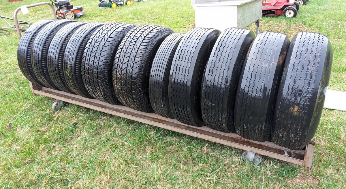 1 set of L7815 Tires 5 lug, 1 Set of 8.15-15 Chrome Rim Tires and Pair of 275-60 R15 10” Chrome Rims