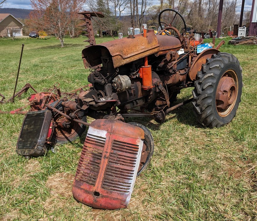 Farmall Model A Tractor w/ Mid Mount Sickle Bar Mower